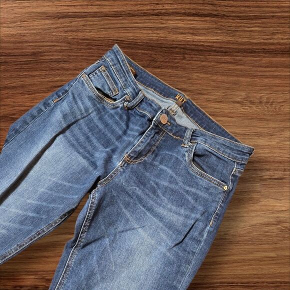 Kut from the Kloth Stretch Skinny Denim Blue Jeans - Picture 4 of 6